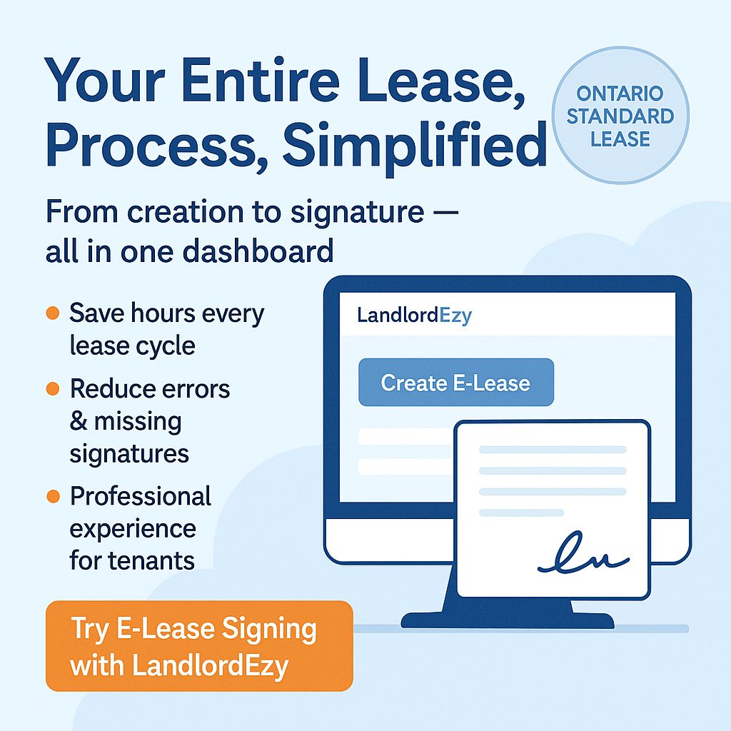 LandlordEzy lease signing process