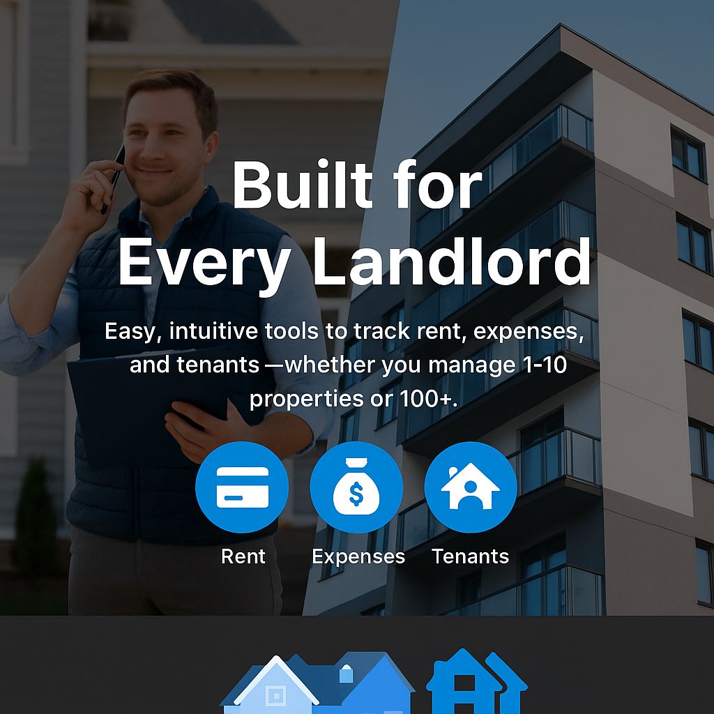 LandlordEzy property management dashboard preview